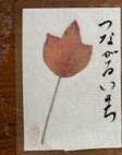 Leaf card with translation: Lives interconnected through time and across the world